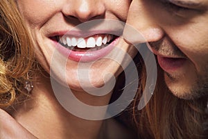 Nice shoot of great smile and white teeth