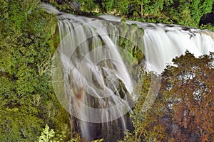 A beaoutifully tranquil image of marmore falls waterfall, italy Umbria photo