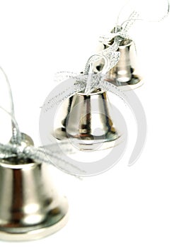 Nice silver Christmas decoration bells