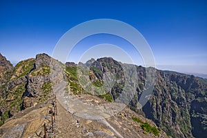 Nice sunset over mountains in Madeira - Portugal