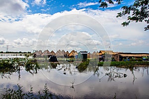 Tonle sap sea in Cambodia Asia