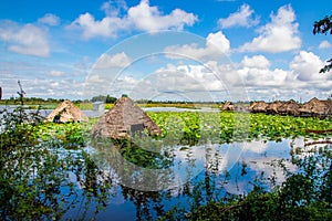 Tonle sap sea in Cambodia Asia