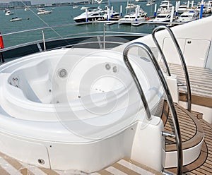 Nice tub on a yacht