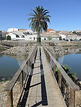 Fishing pond in La Coronada, Badajoz - Spain