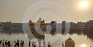 Nice view of Golden Temple through Entrance of Main Gate of Golden Temple