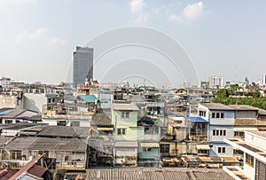 The nice view of main city are density by residence