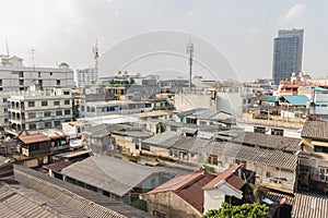 The nice view of main city are density by residence