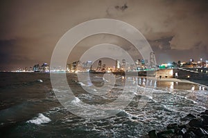 Nice view of the night Tel Aviv