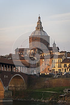 Nice view of Pavia at sunset