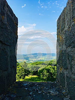 Nice view from Porolissum roman castrum ,Transylvania, Romania.