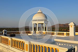 Nice view from the stylish Balaram heritage hotel in Gujarat