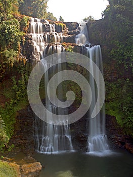 The nice view of Tak Yueng waterfall in Jampasak province Laos.
