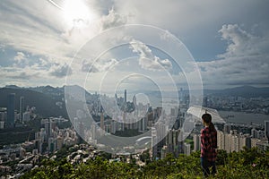 Nice view from top of Hongkong cityscape