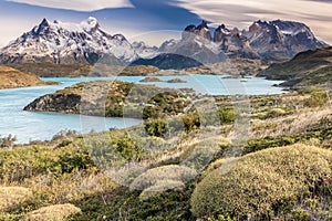 Nice view of Torres Del Paine National Park, Chile