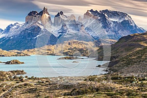 Nice view of Torres Del Paine National Park, Chile