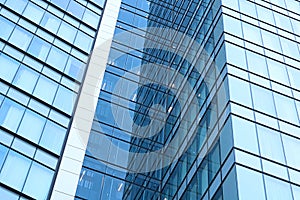 Windows of skyscraper in Tel Aviv, Israel photo