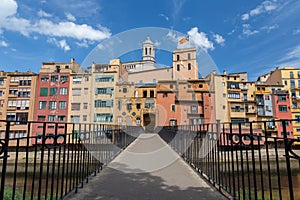 Nice water landmark in a spanish town Gerona