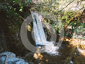 A nice waterfall charmed us in the valley of Nainital, Uttarakhanda, India