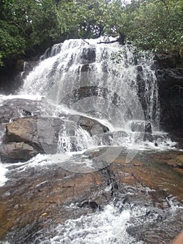 Nice waterfall in mid of the country
