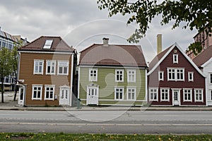 nice wooden houses in Copenhagen, Denmark photo