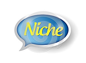 niche message bubble illustration