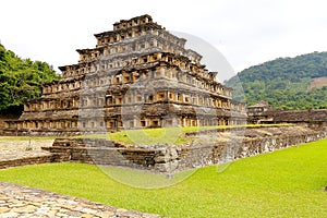 Niches pyramid in tajin veracruz mexico IV