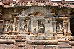 Niches on the southern wall, Amman temple of goddess Brihannayaki, Brihadisvara Temple complex, Gangaikondacholapuram, Tamil Nadu,