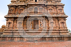 Niches on the western wall, Brihadisvara Temple, Tanjore, Tamil Nadu photo