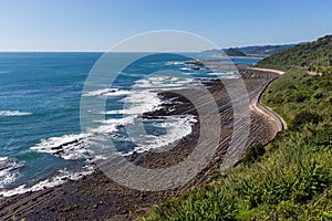 Nichinan coastline from Phoenix, viewpoint in Miyazaki, Kyushu,