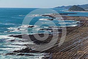 Nichinan coastline from Phoenix, viewpoint in Miyazaki, Kyushu,