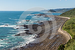 Nichinan coastline from Phoenix, viewpoint in Miyazaki, Kyushu,