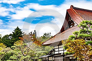 Nichiren Statue with Blue Sky On Sado Island Japan