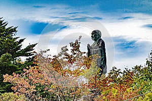 Nichiren Statue on Sado Island Japan