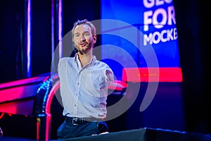 Nicholas James Vujicic speak at Global Synergy Forum 2017