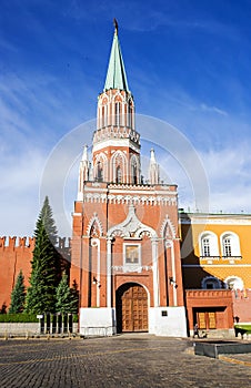 Nicholas Tower - Second Passage Tower in Red Square, Moscow Russ