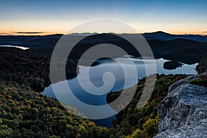 Nichols Ledge and Pond at Sunset - Vermont