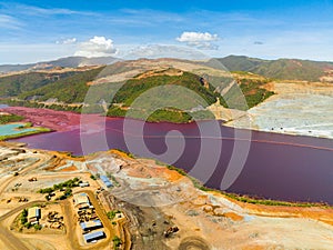 Nickel mining in the Philippines.