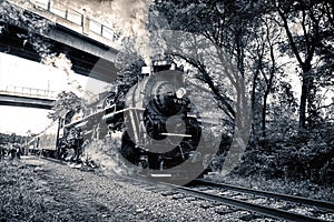 The Nickel Plate locomotive steam engine