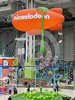 Nickelodeon Universe at the American Dreams mall in East Rutherford, New Jersey
