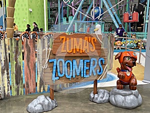 Nickelodeon Universe at the American Dreams mall in East Rutherford, New Jersey