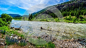 The Nicola River as it flows to the Fraser River along Highway 8 from the town of Merritt to the Fraser River