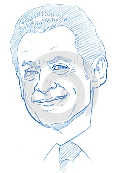 Nicolas Sarkozy portrait - Pencil Version