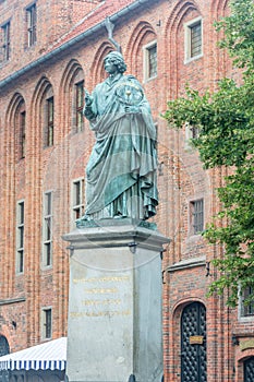 Nicolaus Copernicus Monument in home town of astronomer Nicolaus Copernicus photo