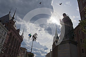 Nicolaus Copernicus Monument in Torun.