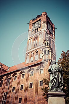 Nicolaus Copernicus statue in Torun, Poland