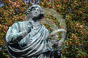 Nicolaus Copernicus statue in Torun, Poland