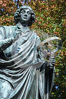 Nicolaus Copernicus statue in Torun, Poland