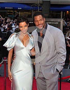 Nicole Murphy and Michael Strahan