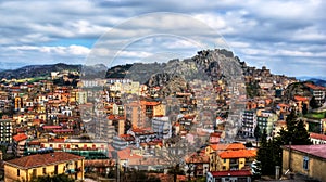 Nicosia city, in hdr. Sicily,Italy