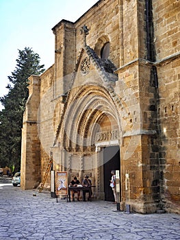 NICOSIA, CYPRUS - 09/11/2018: Selimiye Mosque. Former Cathedral Saint Sophia.